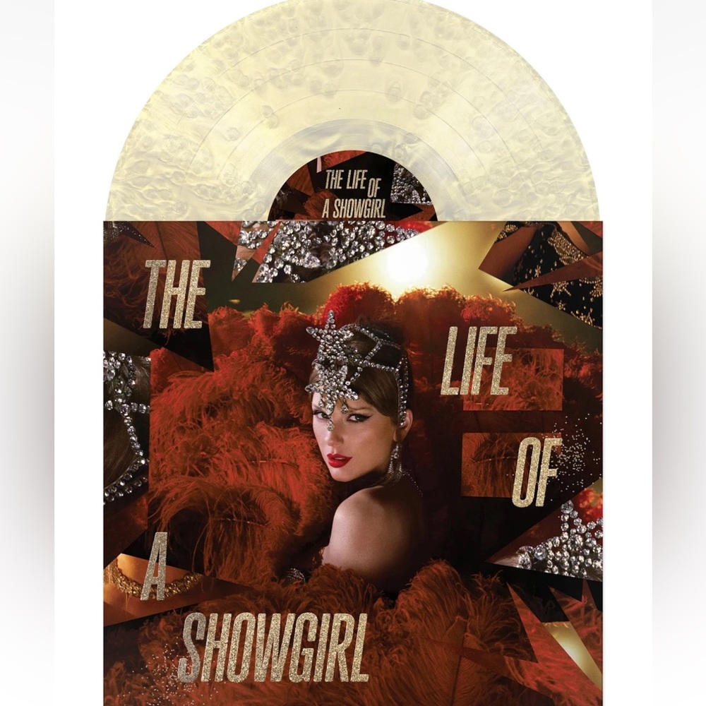 NWT The Life of a Showgirl Taylor Swift Tiny Bubbles Champagne Pearlescent Vinyl